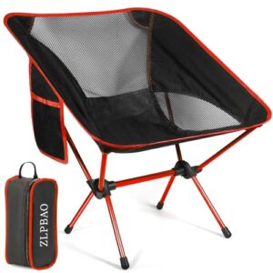 ZLPBAO Silla Plegable Camping con Bolsa de Almacenamiento portátil, Silla de Camping portátil Silla Plegable Ultraligera compacta, Ligera para Jardín, Playa, Pesca, Camping, Viajes