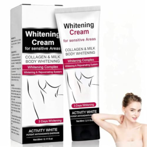 Blanqueador De Axilas,Crema Blanqueadora Partes Intimas,Crema Blanqueadora Corporal Para Axilas,Rodillas Y Zonas,Codos, Aclara Manchas Oscuras