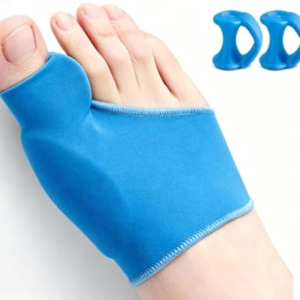 Tpubmity 2 Corrector de Juanetes, Corrector Hallux Valgus, Protector de Juanete, Con 2 Correctores Dedo Pequeño, Amortigua, Confort y Soporte Dia y Noche, para Hombres y Mujeres(azul)