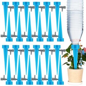 VIPNAJI Sistema de Riego Automático,24 Piezas Riego por Goteo para Macetas Ajustable con Interruptor de Válvula de Control,Regar Plantas Macetas Flores para Jardín Hogar Interior Exterior Vacaciones
