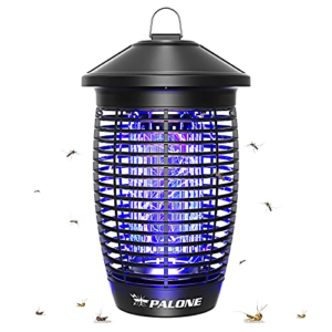 PALONE Lampara Antimosquitos 4500v 20w UV, Antimosquitos Electrico, Atrapa Moscas Alcance Efectivo 100 M² para Interior y Exterior
