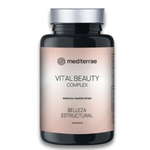 Mediterrae Vital Beauty Complex | Colágeno + Ácido Hialurónico + Magnesio | Piel Firme, Cabello Fuerte y Uñas Sanas | Biotina, Zinc y Cobre Bisglicinados | Belleza Integral Diaria