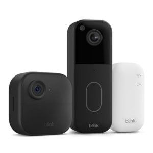 Cámara exterior 4 Blink con Videotimbre Blink, módulo de sincronización básico incluido