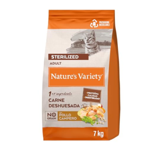 Nature's Variety No Grain Pienso para Gatos Esterilizados con Pollo - 7kg