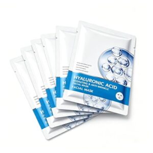Mascarillas De ColáGeno, Mascarilla Facial Hidratante, Para Reducir LíNeas Finas Y Mejorar La Vitalidad, Para Hombres Y Mujeres