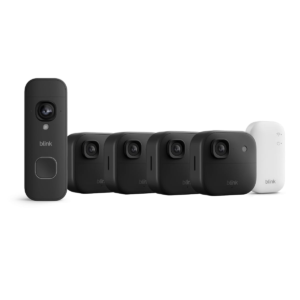 Cámara exterior 2K+ Blink con Blink Videotimbre 2K+ (última generación), Negro, módulo de sincronización básico Incluido