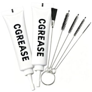 Grasa de silicona para cafeteras automáticas,Grasa para Cafeteras,1 tube de 30g con 4 cepillos de limpieza,universal,para cafeteras automáticas,Juntas Tóricas,Blanco