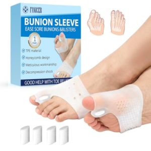 1 pares Separadores Dedos de Silicona, Reutilizable Protector de Juanete Dedo Gordo, Suave Cómodo y Transpirable, Espaciadores Dedo para Corregir los Dedos Superpuestos y Alinear los Pies