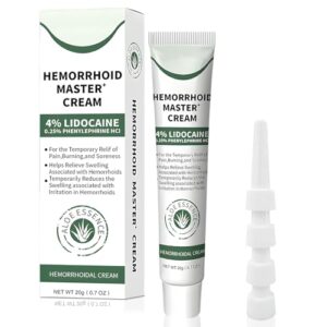 20g Crema para aliviar las hemorroides, adecuada para aliviar el dolor, la hinchazón, la picazón y el sangrado - pomada hemorroidales
