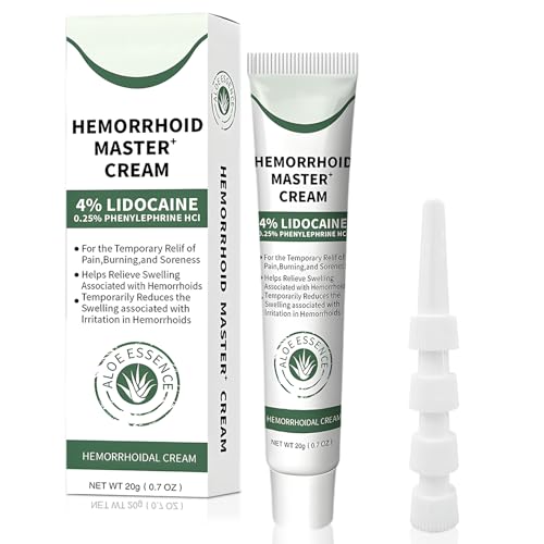 20g Crema para aliviar las hemorroides, adecuada para aliviar el dolor, la hinchazón, la picazón y el sangrado - pomada hemorroidales