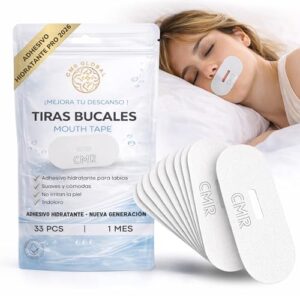 PACK PRO PREMIUM Pack de 33 Tiras Bucales Hidratantes para dormir. Mouth tape for Sleeping. Cinta Bucal Mejora la Respiración Nasal y Reduce los Ronquidos. Antirronquidos Tapabocas. Sequedad Bucal.