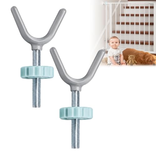 2 Husillos de Fijación para Barandillas de Escalera – Kit de Extensión para Puertas de Bebé y Protección Infantil
