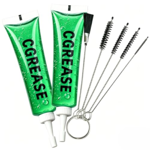 Grasa de silicona para cafeteras automáticas,Grasa para Cafeteras,1 tube de 30g con 4 cepillos de limpieza,universal,para cafeteras automáticas,Juntas Tóricas,Verde