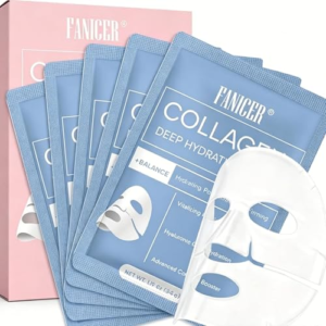 Collagen Real Deep Mask,Hidratación Intensa para Piel Seca,Tejido Firme Antiedad para Mujer,Cuidado Nocturno Facial