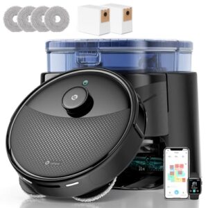 Lefant M3 Robot Aspirador y Fregasuelos con Mapeo, 12 000 Pa, 220min, Automático para 3,2 L, Navegación dToF, Evitación Obstáculos PSD 190°, Cepillos Antienredos, 5G WiFi/App/Alexa, Negro