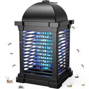 PALONE Lampara Antimosquitos 20W 4300V Antimosquitos Electrico para Repeler Polillas y Moscas, Mata Mosquitos Electrico Efectivo de 100 m², Atrapa Moscas para Interior y Exterior