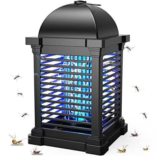 PALONE Lampara Antimosquitos 20W 4300V Antimosquitos Electrico para Repeler Polillas y Moscas, Mata Mosquitos Electrico Efectivo de 100 m², Atrapa Moscas para Interior y Exterior