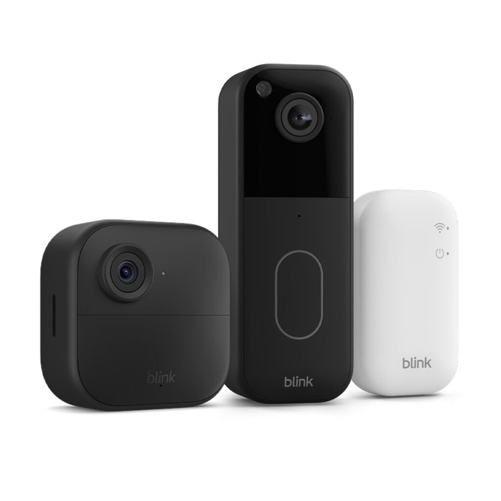 Blink Outdoor 4 Cámara con Videotimbre Blink (Negro), Sync Module Core incluido