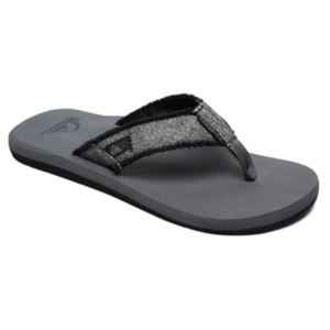 Quiksilver Monkey Abyss, Sandalia Hombre, Gris (Grey/Black/Grey Xskc), 43 EU