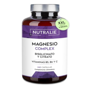 Citrato de Magnesio 1545mg +Magnesio Bisglicinato 600mg - Reduce Cansancio y Fatiga Magnesium Complex Alta Biodisponibilidad - 240 Cápsulas Veganas Nutralie
