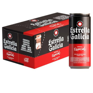 Estrella Galicia - Especial, Cerveza Lager, Frigopack, 10 Latas x 33 cl