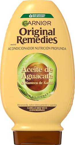 Garnier Original Remedies Aceite de aguacate y manteca de karité Acondicionador para pelo rebelde y encrespado 250 ml