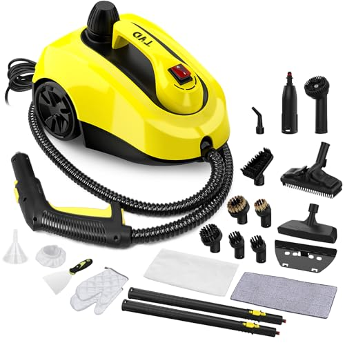 TVD Limpiador a vapor hogar, portátil limpiador vapor, con 26 accesorios