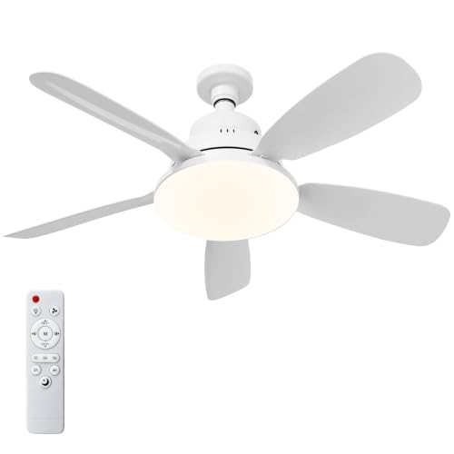 joyshie Ventilador Techo E27 LED, Fácil Instalación, Diseño Compacto