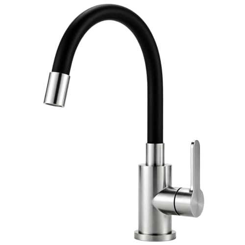 NLMWTI Grifo de Cocina Fregadero con Caño Flexible, 3 Modos de Agua, Grifo Fregadero Cocina Pivotante 360° para Lavado Doble, Instalación Muy Fácil