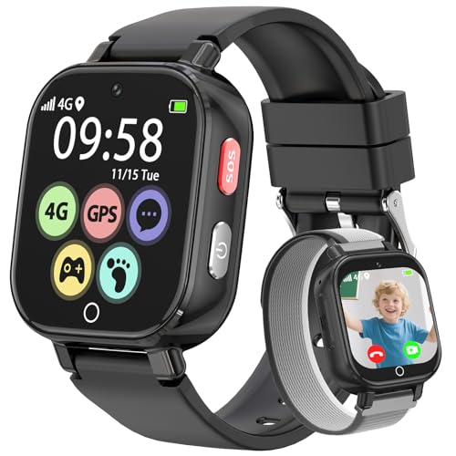 Reloj Inteligente niño-Reloj con GPS y Llamadas 4g Videollamadas SOS