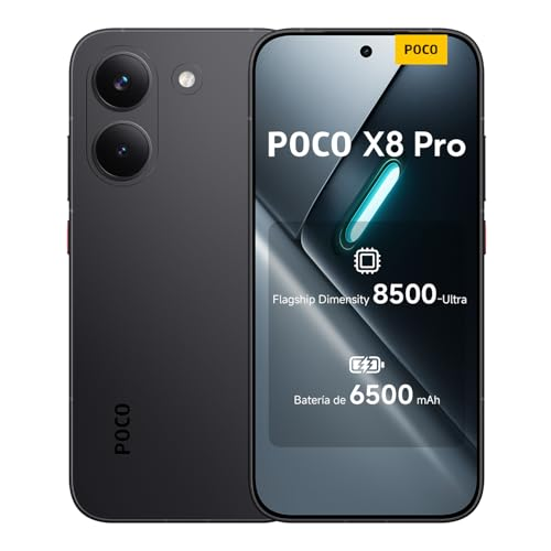 XIAOMI POCO X8 Pro Smartphone de 12+512GB Negro Batería de 6500mAh