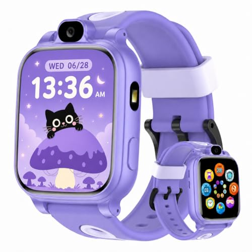 clleylise Reloj Inteligente Niño/Niña - Smartwatch para Niños con Monitor de Sueño (Morado)
