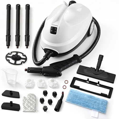Udodik Vapor mopa mopa de vapor limpieza para el hogar con 20 accesorios
