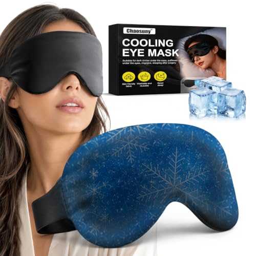 Antifaz de Gel Frío, Antifaz Gel Frío Reutilizable, para Ojos Cansados, Relájate en Casa con Nuestro Antifaz Relajante
