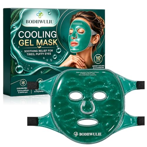 Antifaz Gel Frío y Calor Reutilizable Verde