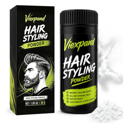 30G Polvos Para el Pelo, Polvo de Peinado para Hombres, Ligero, Duradero