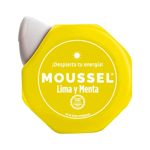 Moussel Gel de Ducha Revitalizante, con Lima y Menta, 650 ml