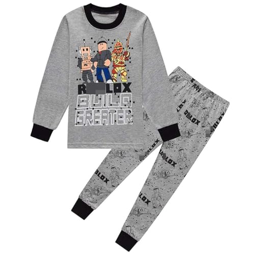 Pijama para niños, conjuntos de pijama de invierno, otoño, diseño navideño, pijama de color negro y rojo