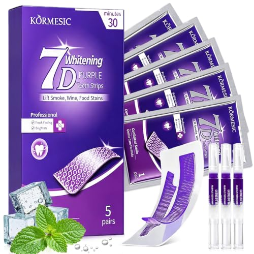 10 PCS Tiras Blanqueadoras Dentales+3 PCS Bolígrafo Blanqueador De Dientes