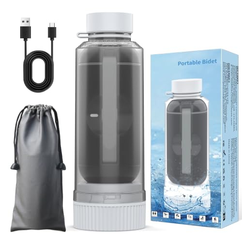 Bidet Portatil Electric 200ml Recargable por USB, Bidé Portátil Eléctrico | Portable Bidet De Viaje, Ajuste Clásico, Ducha Íntima para Higiene Personal, Adecuado para Mujeres, Hombres y Lavado de Bebés