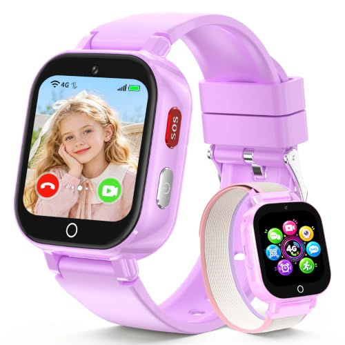 Reloj Inteligente Niño con GPS y Llamadas, Smartwatch Niño Niña 4G Telefono