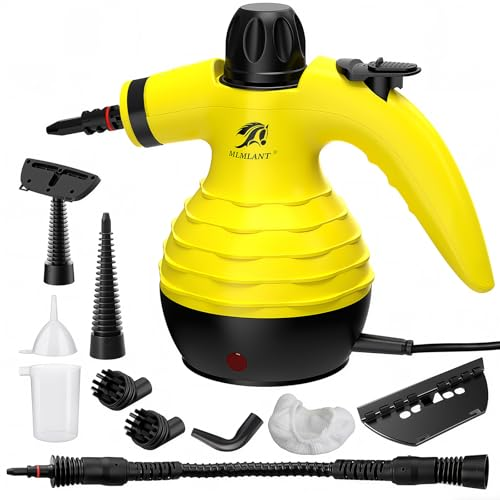 MLMLANT Limpiador A Vapor De Mano, Steam Cleaner Con 10 Accesorios