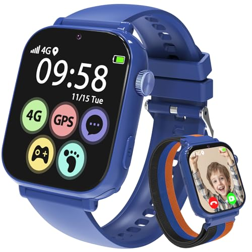 4g Reloj Inteligente niño-Reloj con GPS y Llamadas SOS Videollamadas