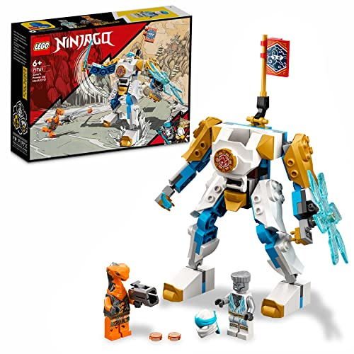 LEGO 71761 Ninjago Meca de Última Generación EVO de Zane, Set con Figura de Acción para Niños +6 Años con Bandera Coleccionable